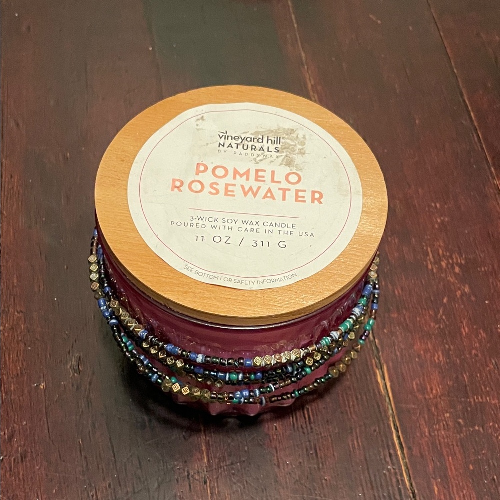 Vineyard Hill Naturals Pomelo Rosewater Candle